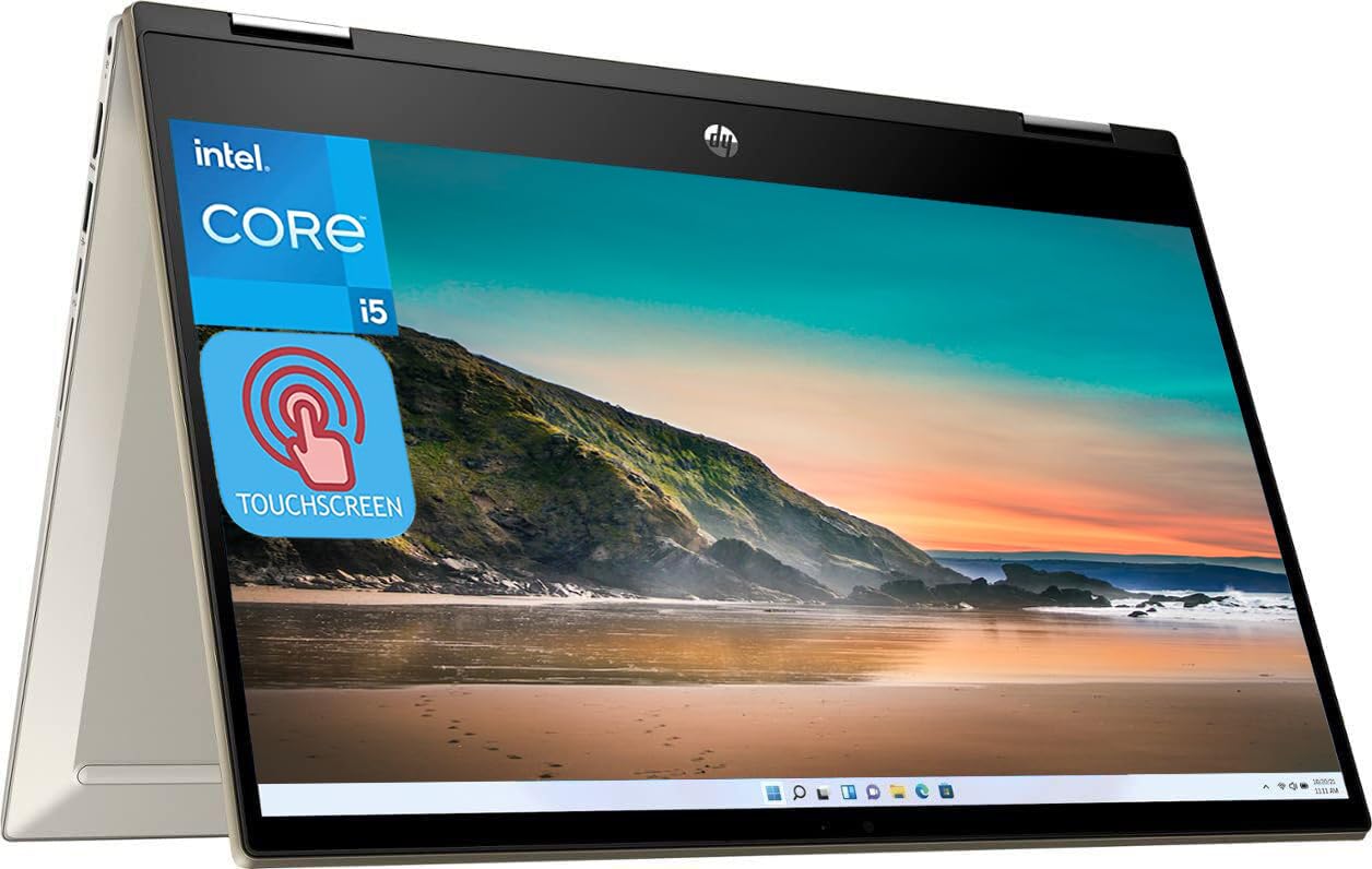 HP 2023 Newest Pavilion x360 2-in-1 Laptop, 14